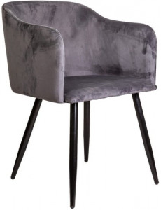 Интерьерное кресло Седия Orly (велюр, темно-серый)