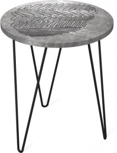 Журнальный столик Sheffilton SHT-CT27-2 (мокрый асфальт/черный муар)