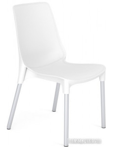 Стул Sheffilton SHT-ST75/S424 (белый/хром лак)
