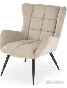Интерьерное кресло Halmar Byron (бежевый/черный)