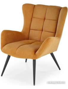 Интерьерное кресло Halmar Byron (горчичный/черный)