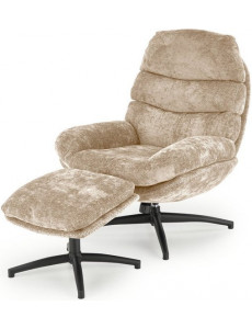 Реклайнер Halmar Dario (бежевый/черный)