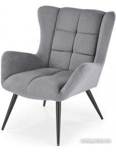 Интерьерное кресло Halmar Byron (серый/черный)