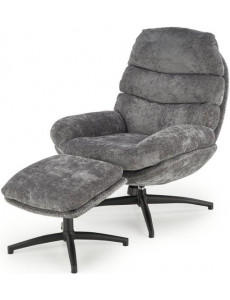 Реклайнер Halmar Dario (серый/черный)