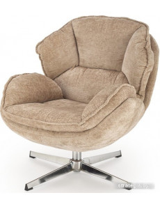 Интерьерное кресло Halmar Guido (бежевый/хром)
