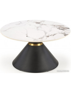 Журнальный столик Halmar Goretti (белый мрамор/черный)
