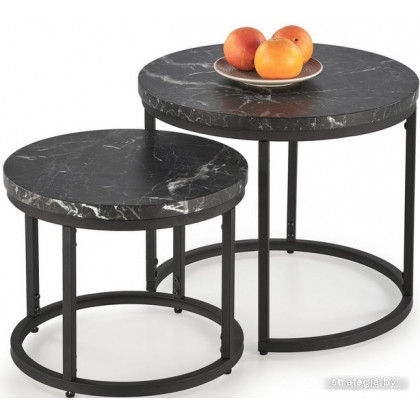 Halmar Oreo (2 шт, черный мрамор/черный)