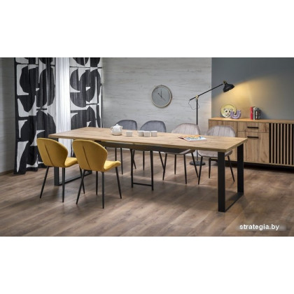 Halmar Candido раскладной 160-310/90/76 (дуб вотан/черный)