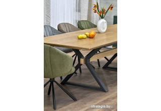 Halmar Henry раскладной 180-300/100/75 (натуральный/черный)