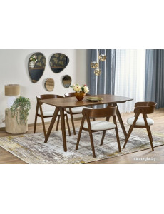 Кухонный стол Halmar Miguel 160/90/75 (орех/орех)
