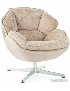 Интерьерное кресло Signal Betty (античный розовый/бежевый/хром)