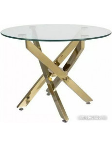 Журнальный столик Signal Agis A (прозрачный/золотой)