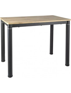 Кухонный стол Signal Damar DAMARDAC100 (дуб артизан/черный матовый)