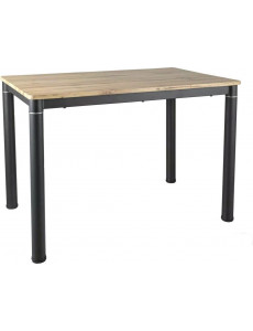 Кухонный стол Signal Damar DAMARDAC110 (дуб артизан/черный матовый)