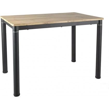 Кухонный стол Signal Damar DAMARDAC110 (дуб артизан/черный матовый)