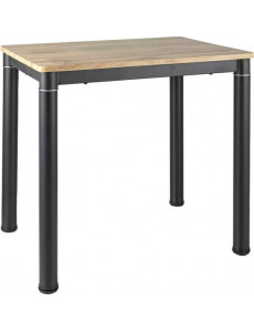 Кухонный стол Signal Damar DAMARDAC80 (дуб артизан/черный матовый)