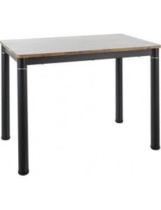 Кухонный стол Signal Damar DAMAROVC100 (орех винтажный/черный матовый)