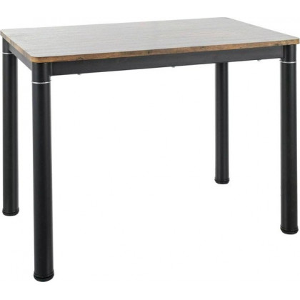 Кухонный стол Signal Damar DAMAROVC100 (орех винтажный/черный матовый)