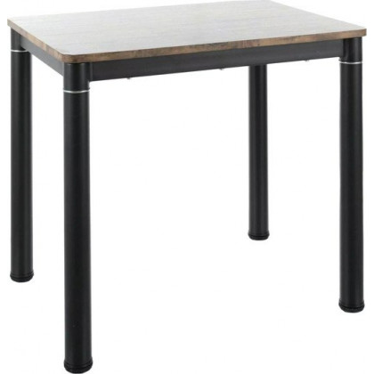 Кухонный стол Signal Damar DAMAROVC80 (орех винтажный/черный матовый)