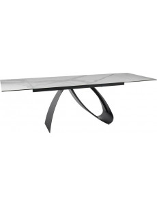 Кухонный стол Signal Diuna DIUNABC160 (белый/черный матовый)