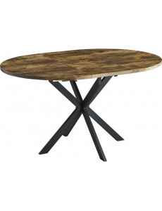 Кухонный стол Signal Gaston GASTONOVC100 (орех винтажный/черный матовый)