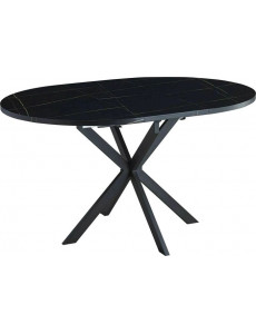 Кухонный стол Signal Gaston GASTONCMAC100 (черный мрамор/черный матовый)