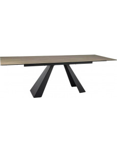 Кухонный стол Signal Salvadore ceramic SALVADOREJBRC160 (светло-коричневый/черный матовый)