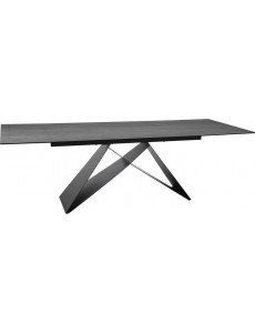 Кухонный стол Signal Westin ceramic WESTINJSZC160 (светло-серый/черный матовый)