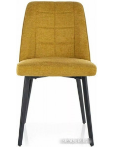 Стул с подлокотниками Signal Apple Velvet Bluvel 40 (темно-бежевый/черный)