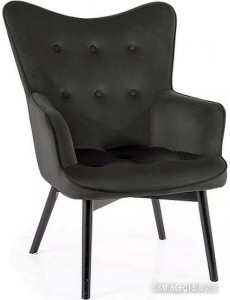 Интерьерное кресло Signal Carmen Velvet Bluvel 19 (черный/черный мат)