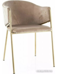 Стул Signal Bono Velvet Bluvel 28 (бежевый/золотой)
