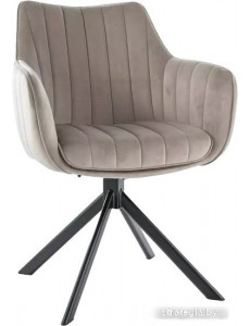 Стул с подлокотниками Signal Azalia (Velvet Bluvel 40 темно-бежевый/черный)