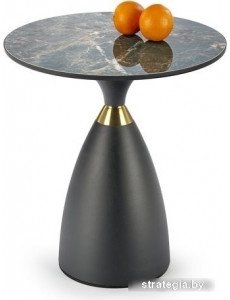 Журнальный столик Halmar Morena (зеленый мрамор/черный/золотой)