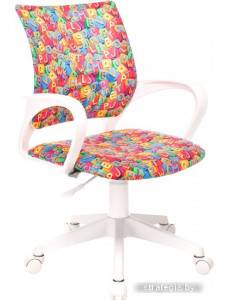 Компьютерное кресло Бюрократ Burokids 1W 1920557 (мультиколор алфавит/пластик белый)