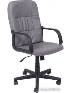 Кресло AksHome Leonidas (пластик/кож.зам, темно-серый)