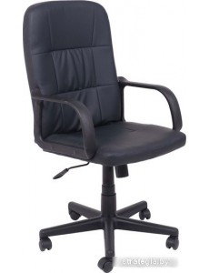 Кресло AksHome Leonidas (пластик/кож.зам, черный)