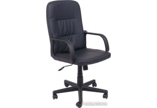 AksHome Leonidas (пластик/кож.зам, черный)