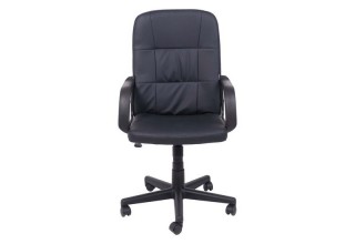 AksHome Leonidas (пластик/кож.зам, черный)