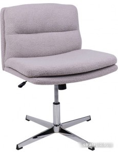 Офисное кресло AksHome Andre (букле, светло-серый CM2023-8/хром)