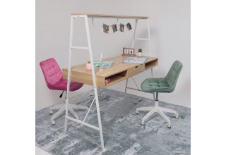 AksHome Vector (светлый дуб/белый металл)