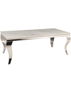 Журнальный столик Signal PRINCE A CERAMIC (белый calacatta/хром 120/60)