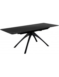 Кухонный стол Sheffilton SHT-T76 (серый мрамор/черный)