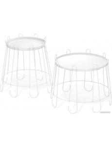 Журнальный столик Sheffilton SHT-CT6/CT6-2 (белый муар)