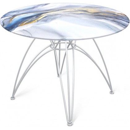 Журнальный столик Sheffilton SHT-S112/TT32 60 (хром лак/млечный путь)