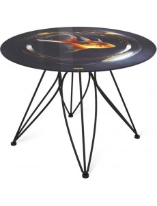 Журнальный столик Sheffilton SHT-S113/TT32 60 (черный муар/лунная ночь)