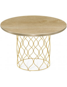 Журнальный столик Sheffilton SHT-TU49/TT 60 (золото/дуб песочный)