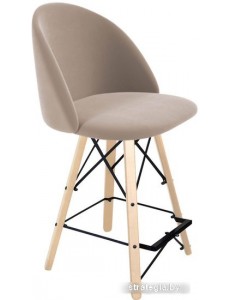 Стул Sheffilton SHT-ST35/S80-1 (латте/прозрачный лак/черный)