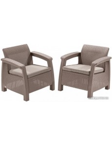 Набор садовой мебели Keter Corfu Duo Set (капучино)