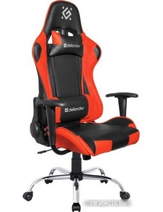 Кресло Defender Azgard (черный/красный)
