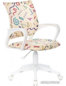 Компьютерное кресло Бюрократ Burokids 1W 1920820 (песочный Sticks 02/пластик белый)